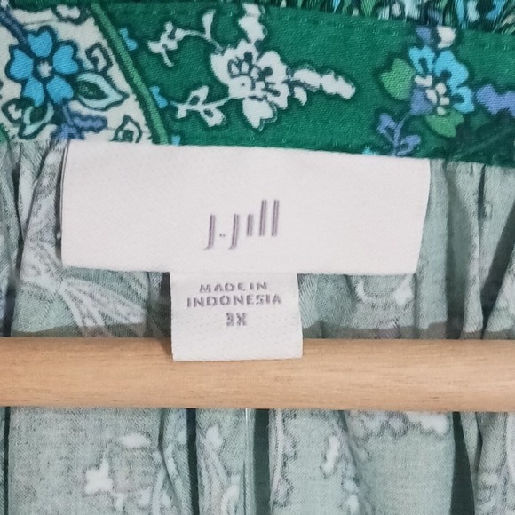 J. Jill Floral Paisley Tunic Women's Blouse Size 3X New - Picture 9 of 9